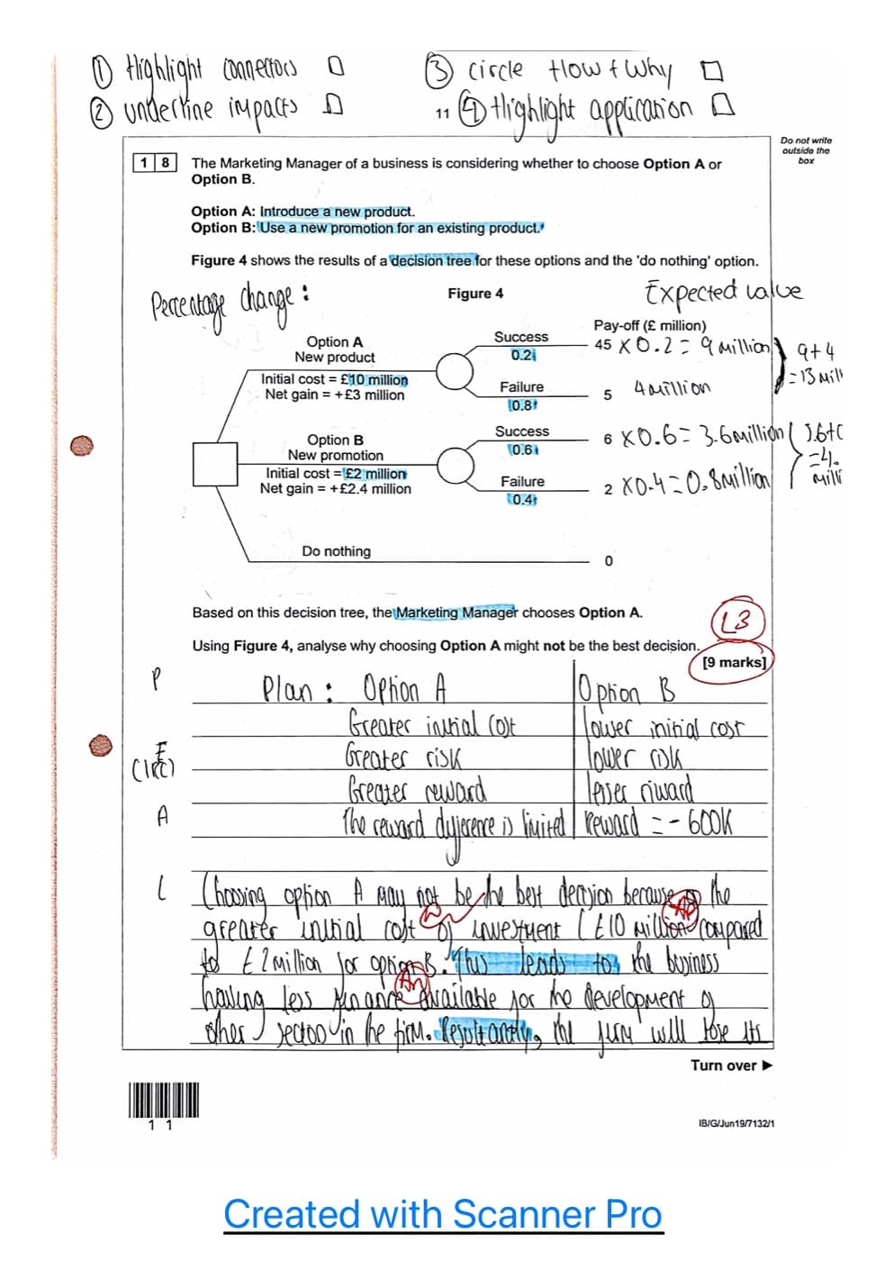 9-mark analysis — annotated (A-Level) — preview